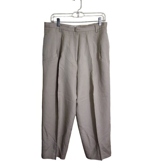 Valerie Stevens Vintage Neutral Linen Blend Pant Suit Size 16 - Picture 3 of 7